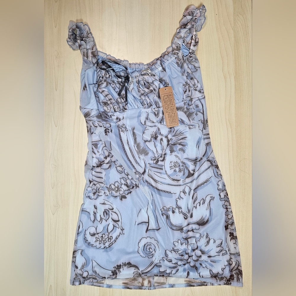 NWT Urban Outfitters Kimchi Blue Bianca Mesh Mini Dress Women's M